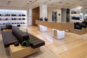 modern shoe store